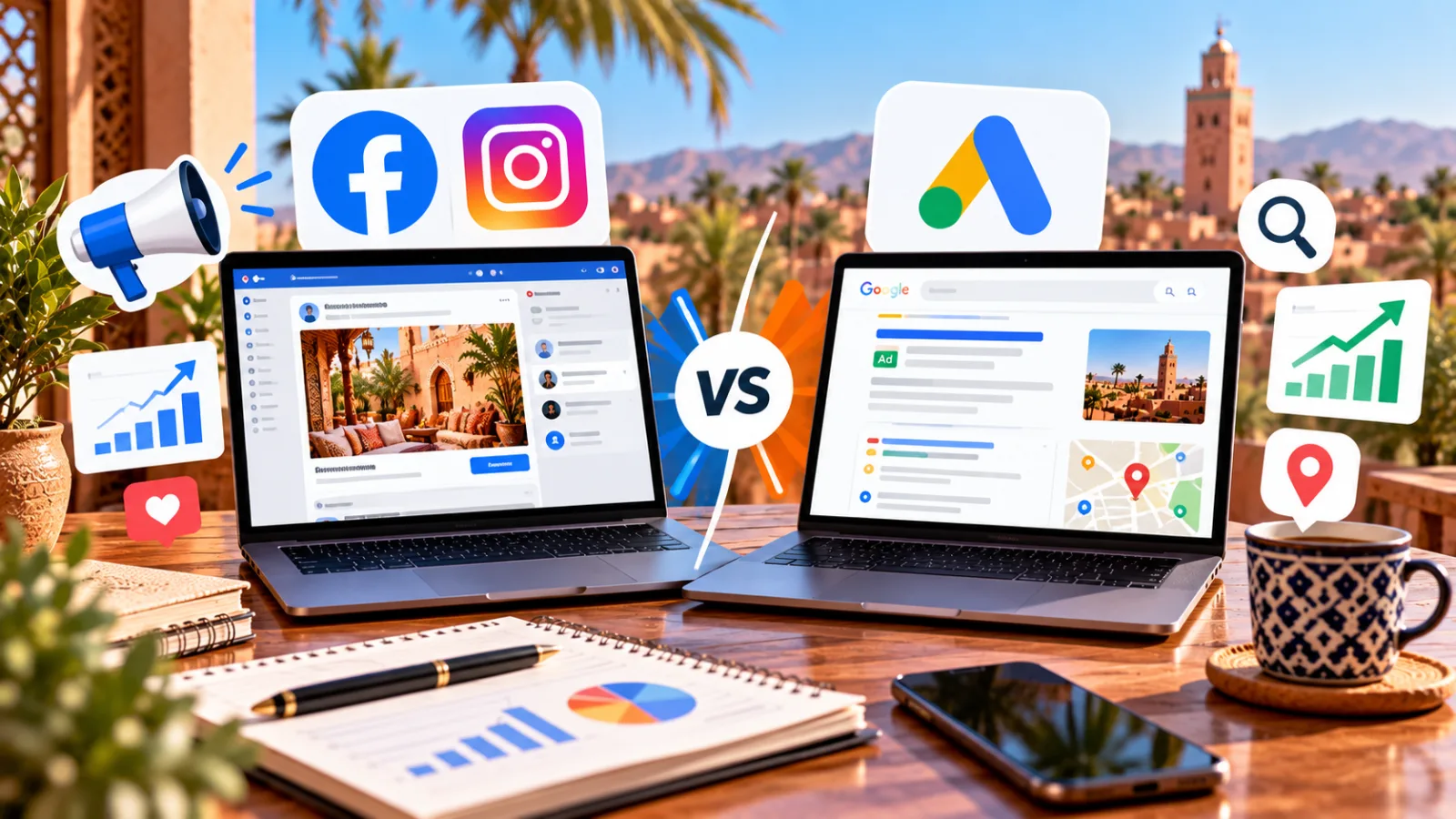 Meta Ads ou Google Ads : que choisir pour une entreprise au Maroc ?