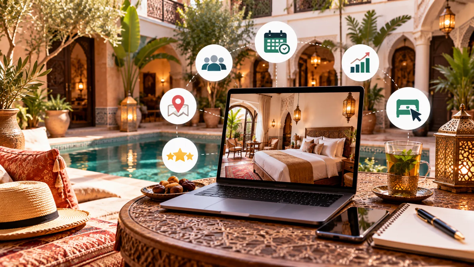 Riad ou hôtel à Marrakech : comment augmenter vos réservations directes